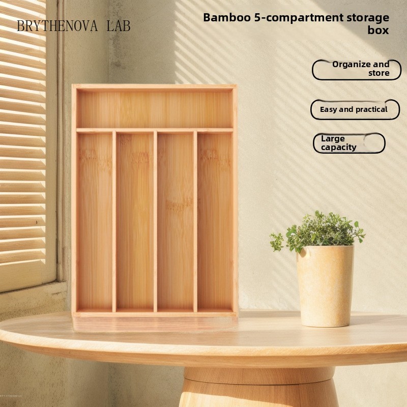 Food Storage Drawing - Kitchen Drawer Organizer Utensil Organizer Bamboo