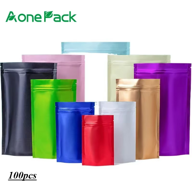 Ziploc Food Storage - 100pcs Custom Matt Finished Seeds Packaging