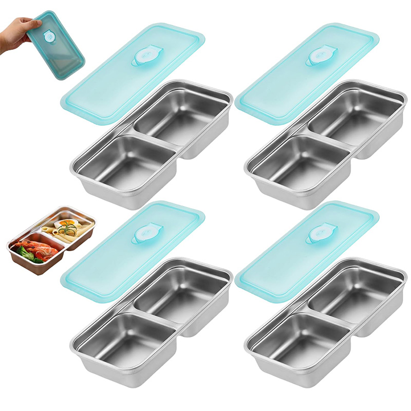 Food Storage Box Stainless Steel - Portable Stainless Steel Fresh-keeping Box Food