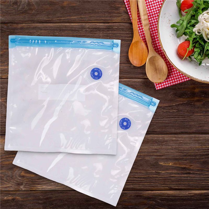 Food Storage Vacuum Pump - ABSE-Sous Vide Bags 15Pack Reusable Electric