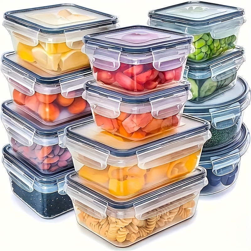 Food Storage Camping - 8Pcs Set Includes 4 Containers and