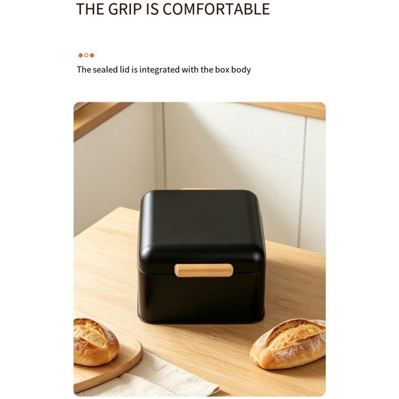 Bread Box Bamboo - ABMI-High-Value Storage Box, Style Bread Box,