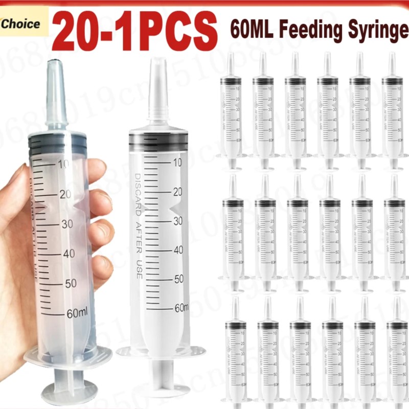 Food Storage Drawing - 60ml Without Needle Plastic Nutrient Syringe