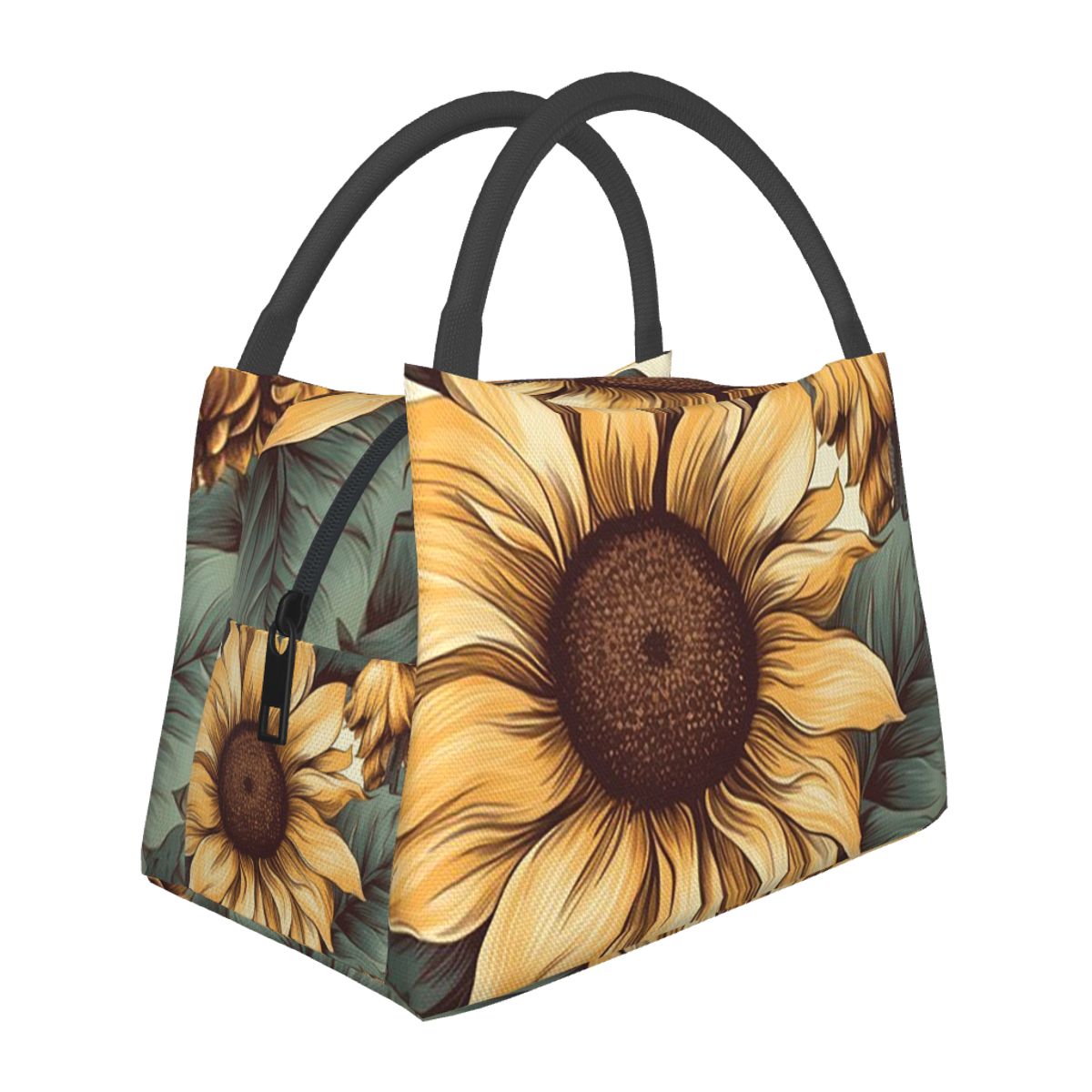 Food Storage Drawing - Golden Sunflower Cluster Botanical Drawing Insulated