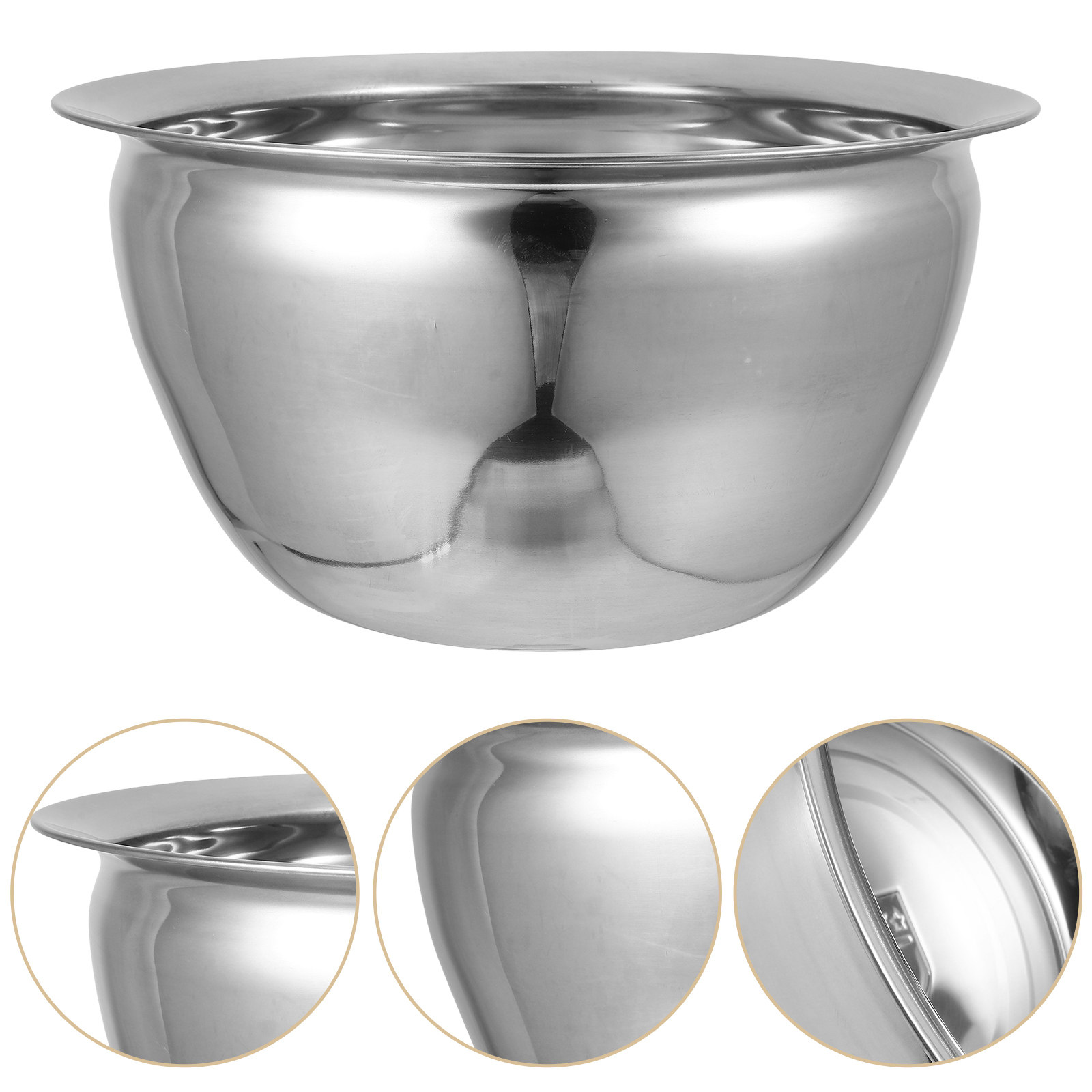 Food Storage Stainless Steel - Stainless Steel Salad Bowl 7L Thickened