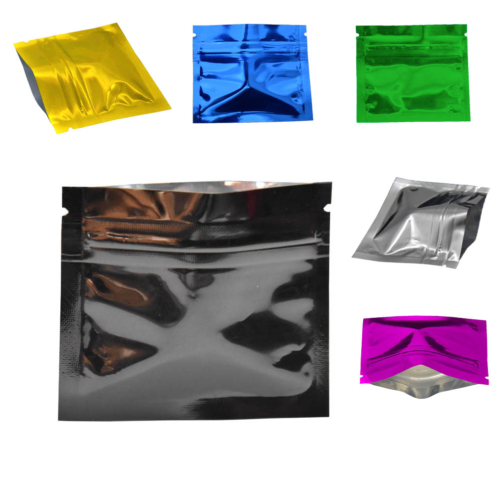 Ziploc Food Storage - 100Pcs Colorful Glossy Aluminum Foil Zip