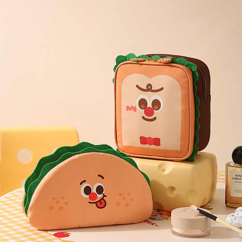 Food Storage Practices - Taco and Toast-Shaped Makeup Bags Perfectly