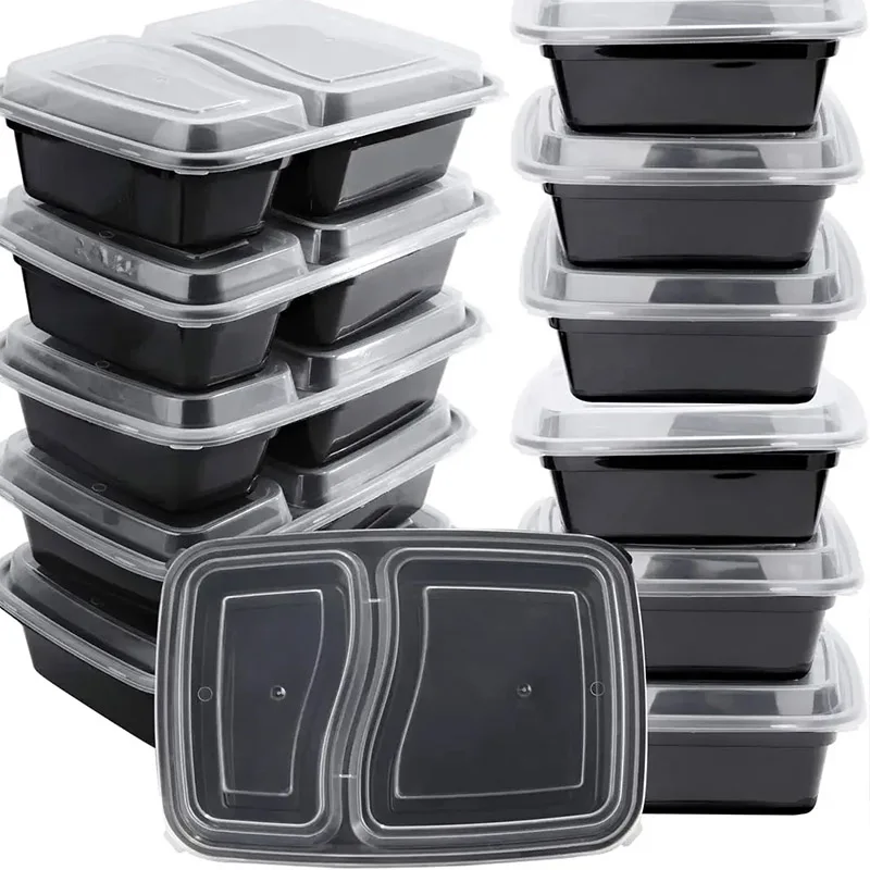 Food Storage Stackable Containers - 10 Sets Disposable Food Boxes with