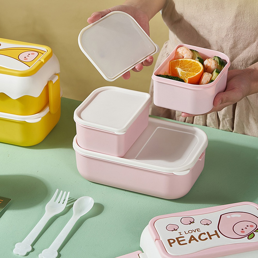 Food Storage Practices - Practical 3 Compartments Lunch Storage Container
