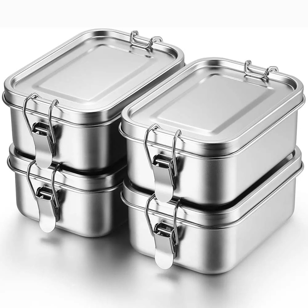 Food Storage System - Stainless Steel Bento Box Metal Lunch