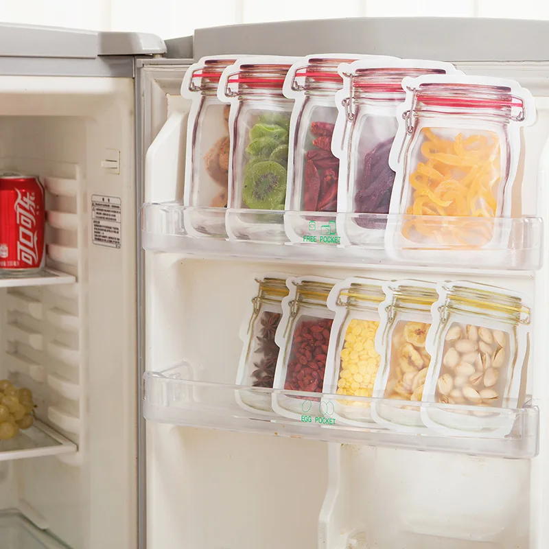 Jar Shape Storage Bag Reusable - огляд і ціна Ziploc Food Storage