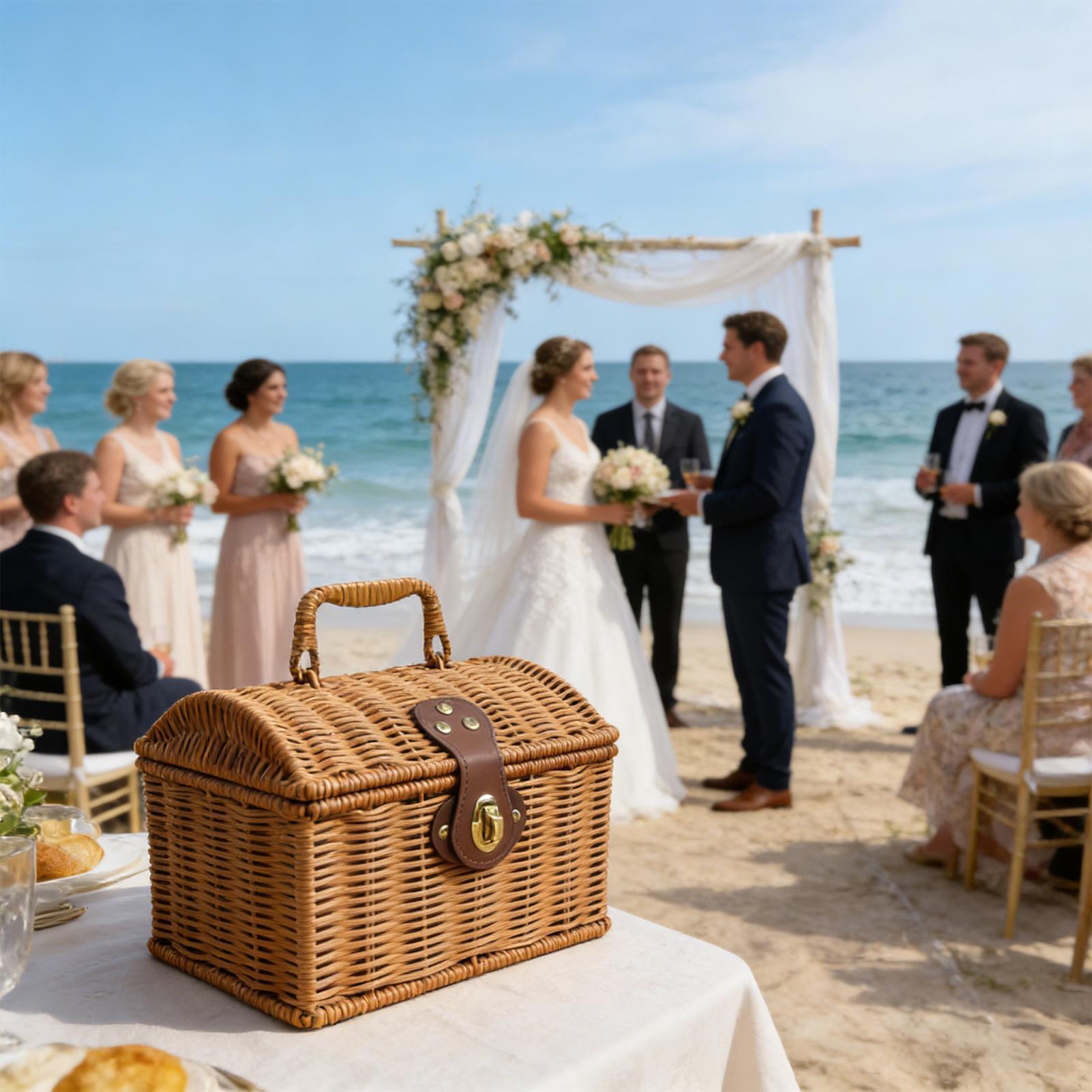 Picnic Basket With Handle Woov - огляд і ціна Bread Box Bamboo