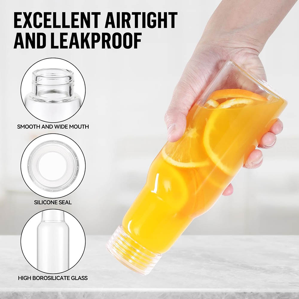17oz Glass Bottles with Lids,  - огляд і ціна Food Storage 30 Years
