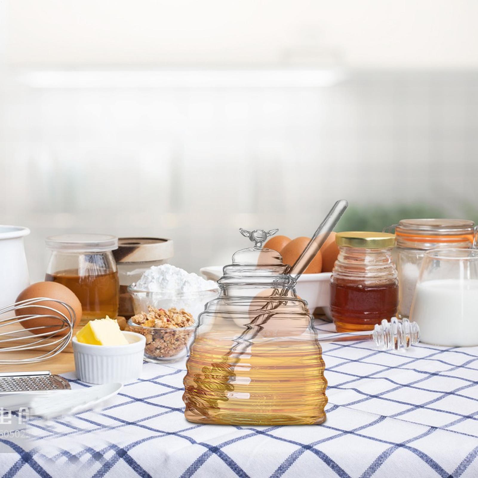 Honey Jar with Lid Glass Honey - огляд і ціна Food Storage 30 Years