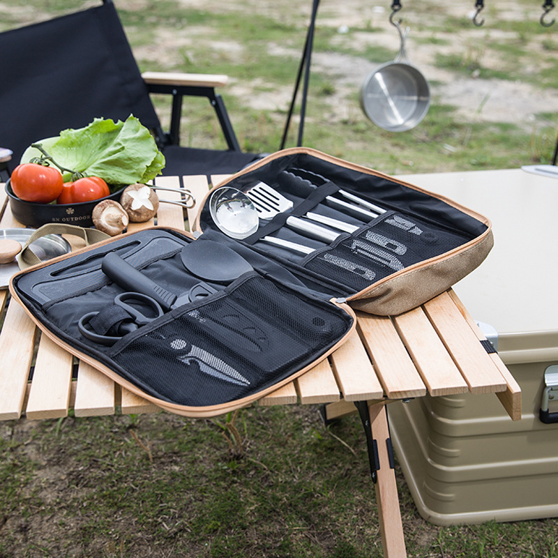 8pcs Camping Kitchen Cookware  - огляд і ціна Food Storage Camping
