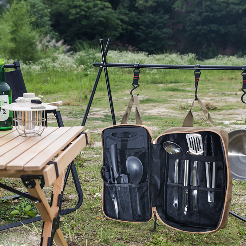 8pcs Camping Kitchen Cookware  - огляд і ціна Food Storage Camping