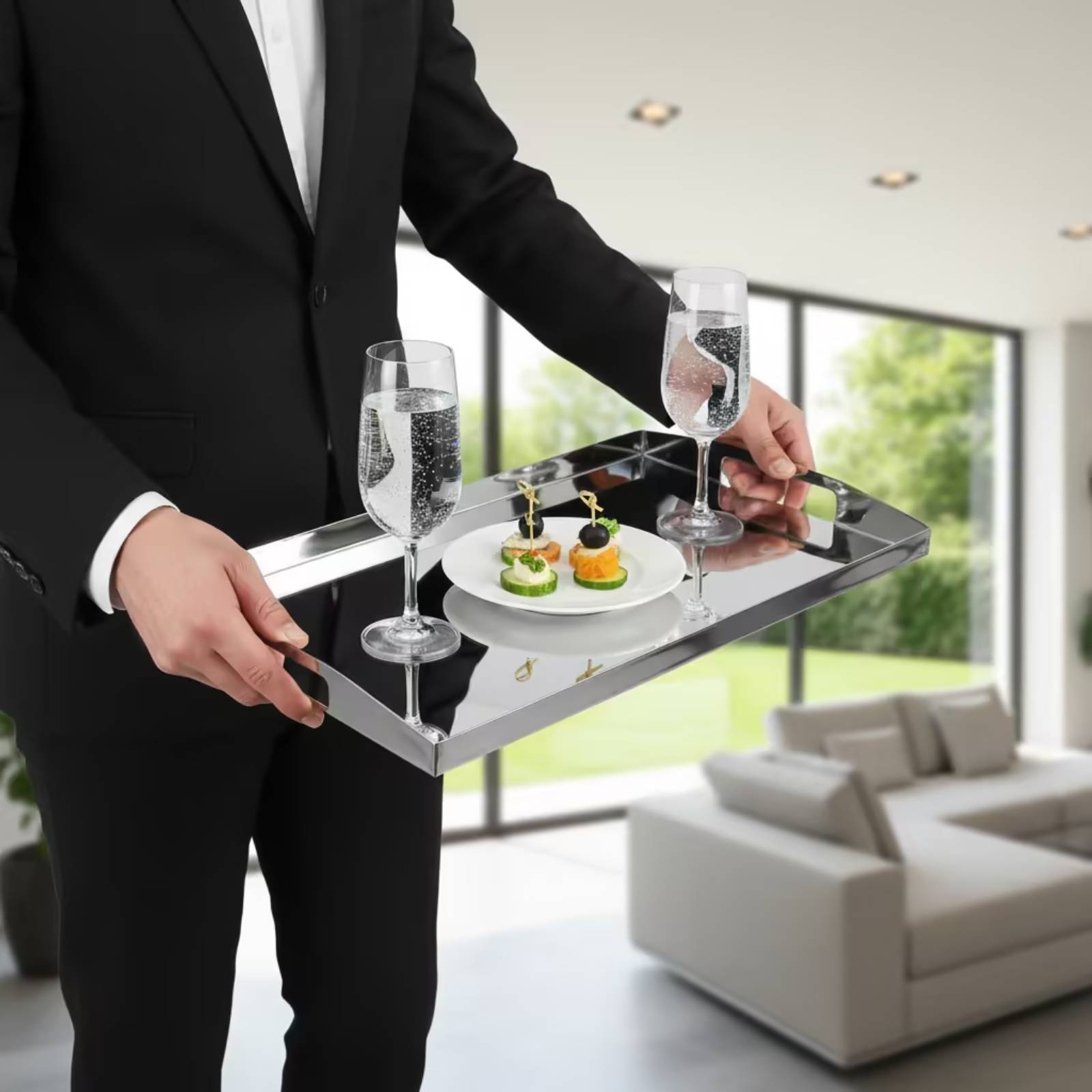 Stainless Steel Tray Mirrored  - огляд і ціна Food Storage Stainless Steel