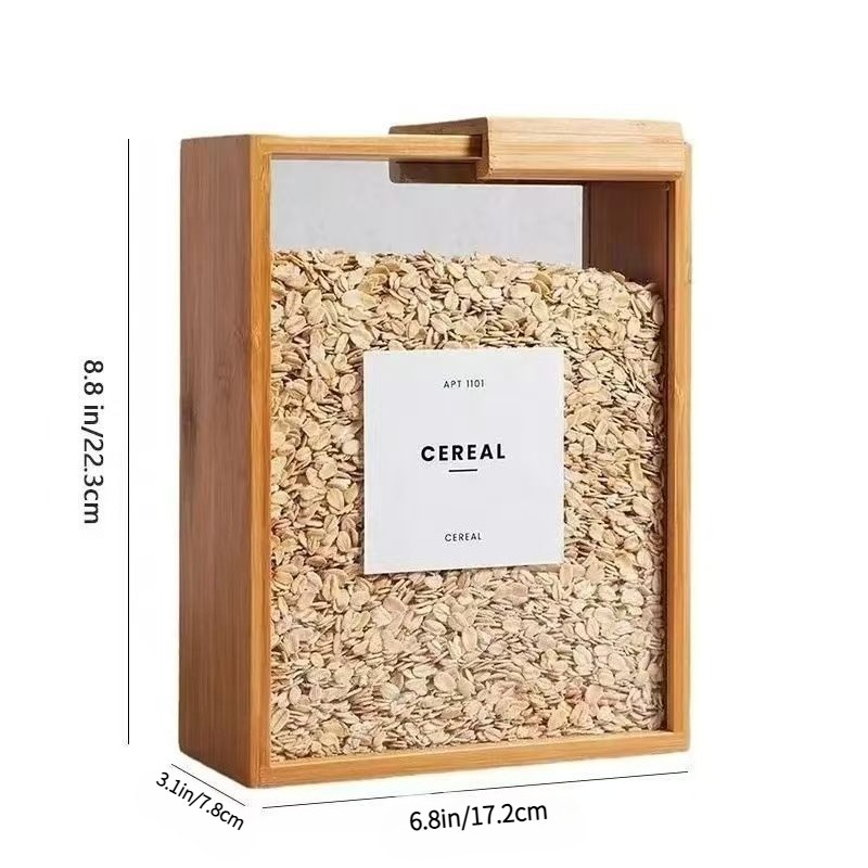 3pcs Bamboo Storage Containers - огляд і ціна Stackable Pantry Bin