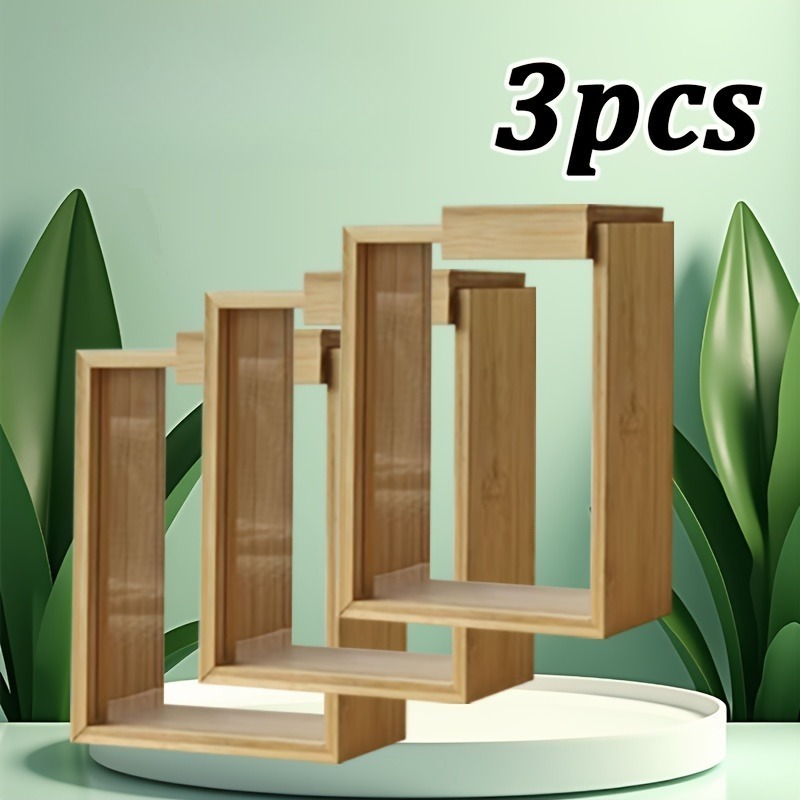 3pcs Bamboo Storage Containers - огляд і ціна Stackable Pantry Bin