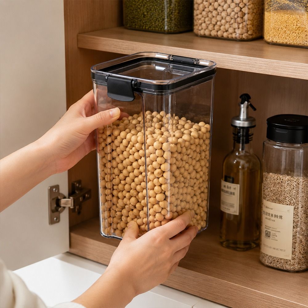 Transparent Food Storage Conta - огляд і ціна Stackable Pantry Bin