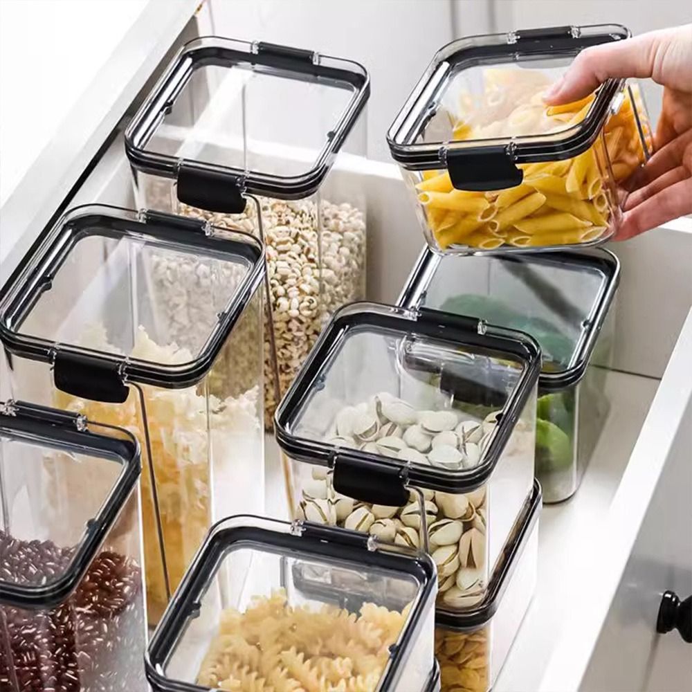 Transparent Food Storage Conta - огляд і ціна Stackable Pantry Bin