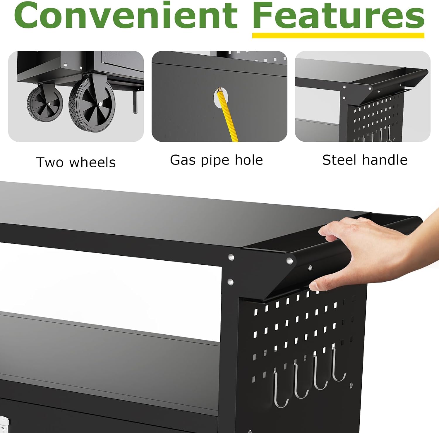 Outdoor Grill Cart Table With  - огляд і ціна Food Storage Camping