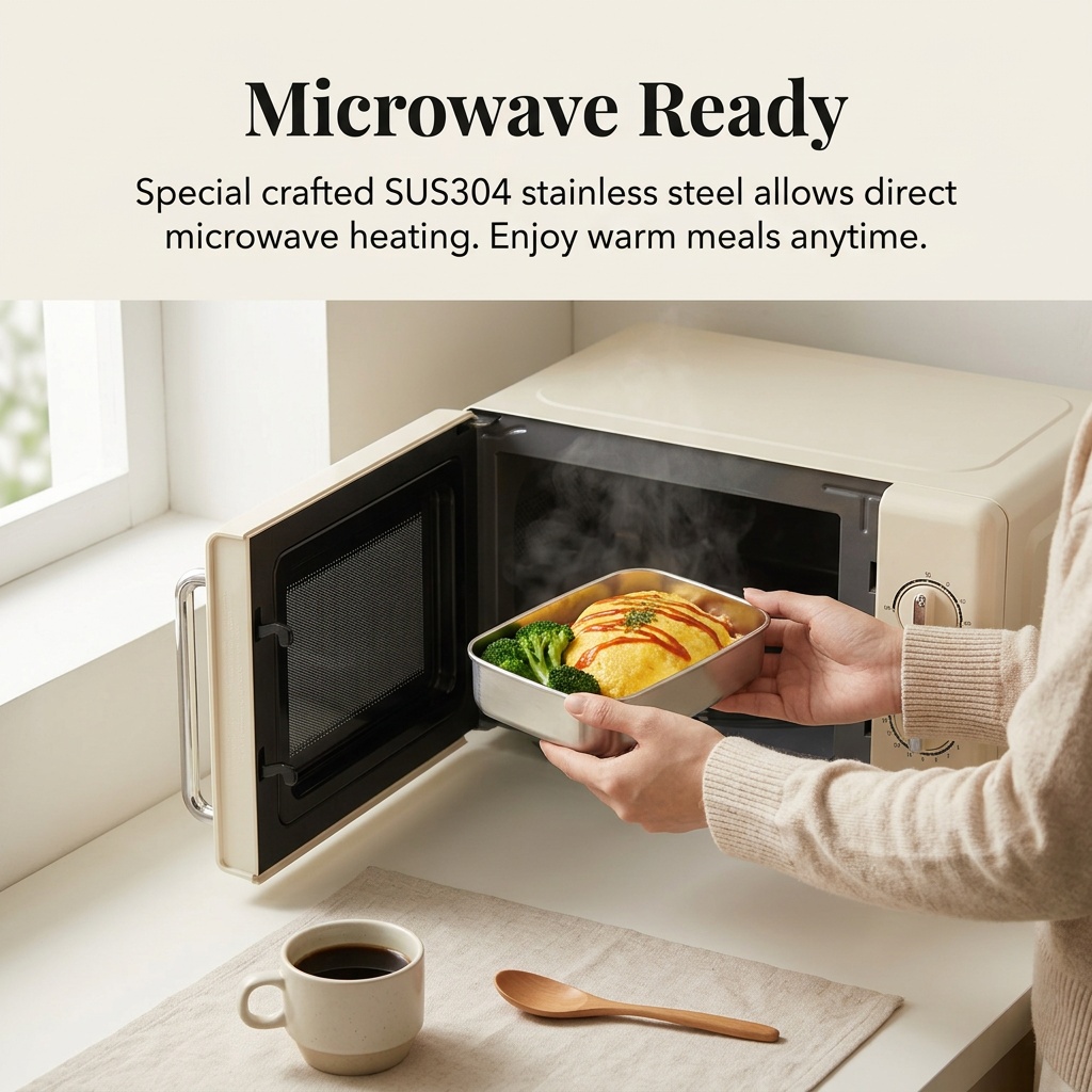 Stainless Steel Bento Box Meta - огляд і ціна Food Storage 30 Years