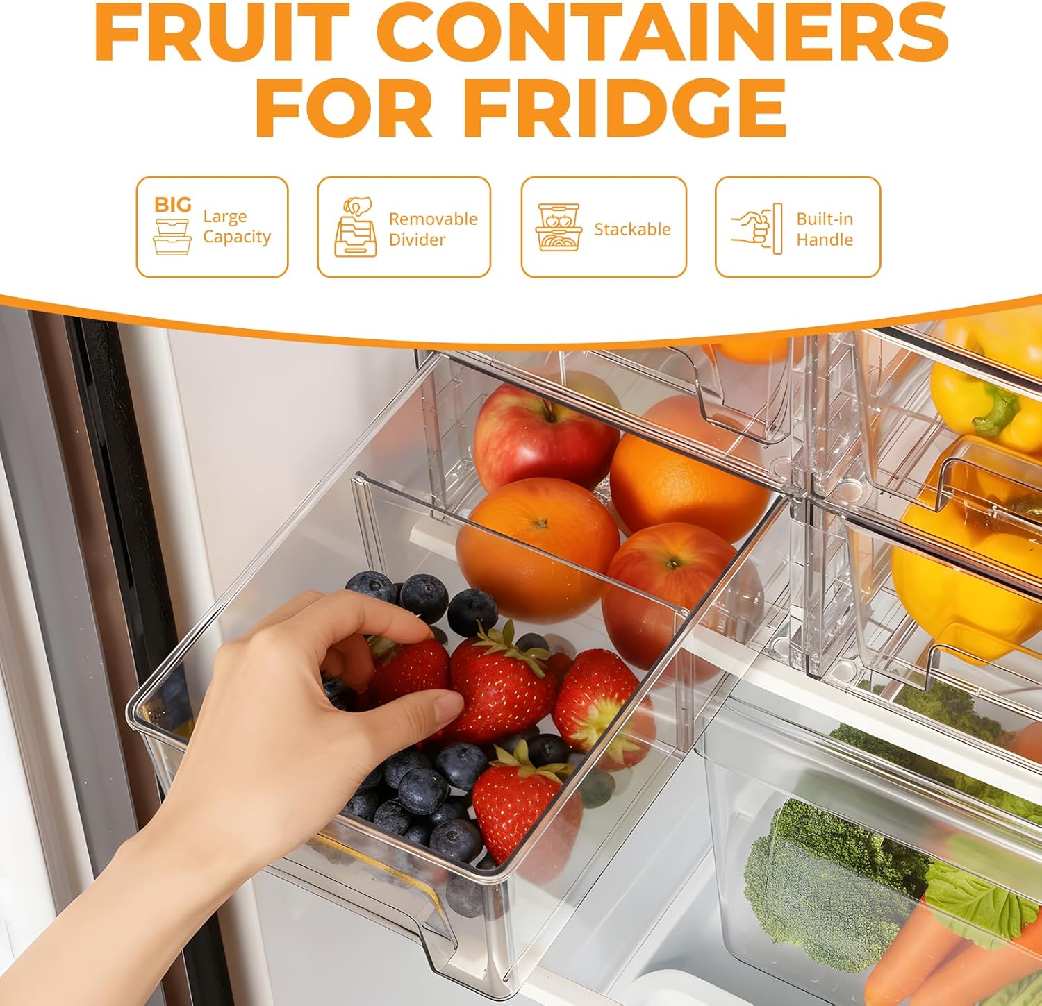 2‑Pack Stackable Storage Drawe - огляд і ціна Stackable Pantry Bin