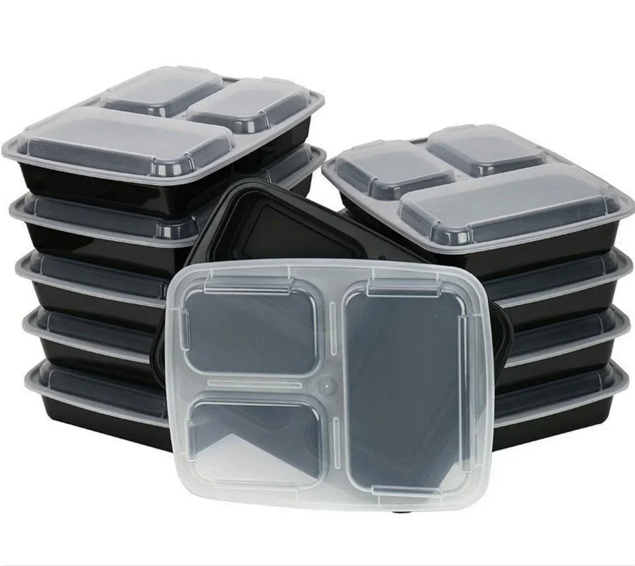 7 Pack 3 Compartment Meal Prep - огляд і ціна Food Storage Stackable Containers
