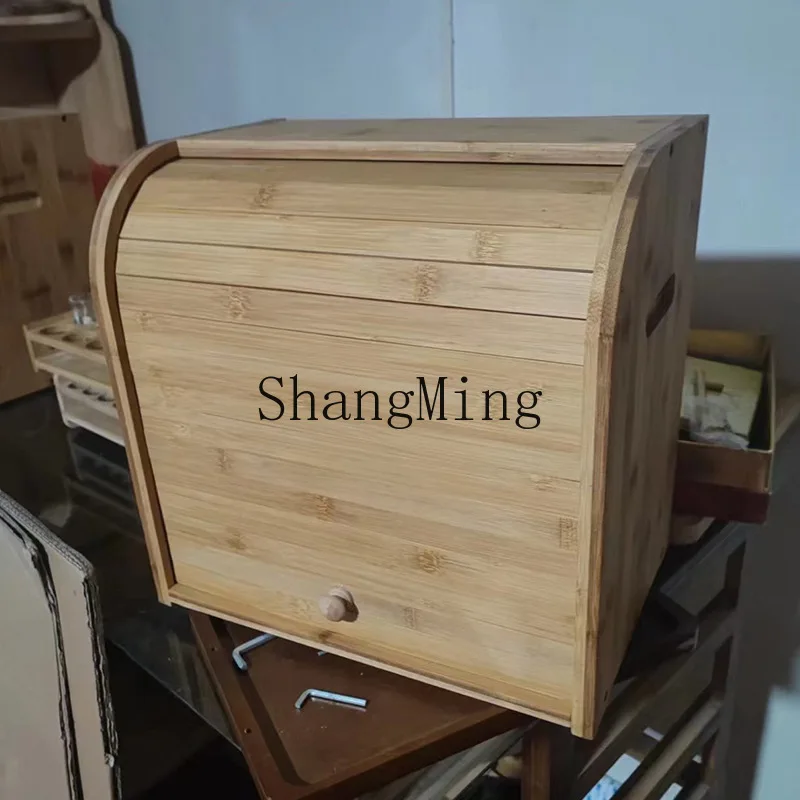 SM Household Bamboo Bread Stor - огляд і ціна Bread Box Bamboo