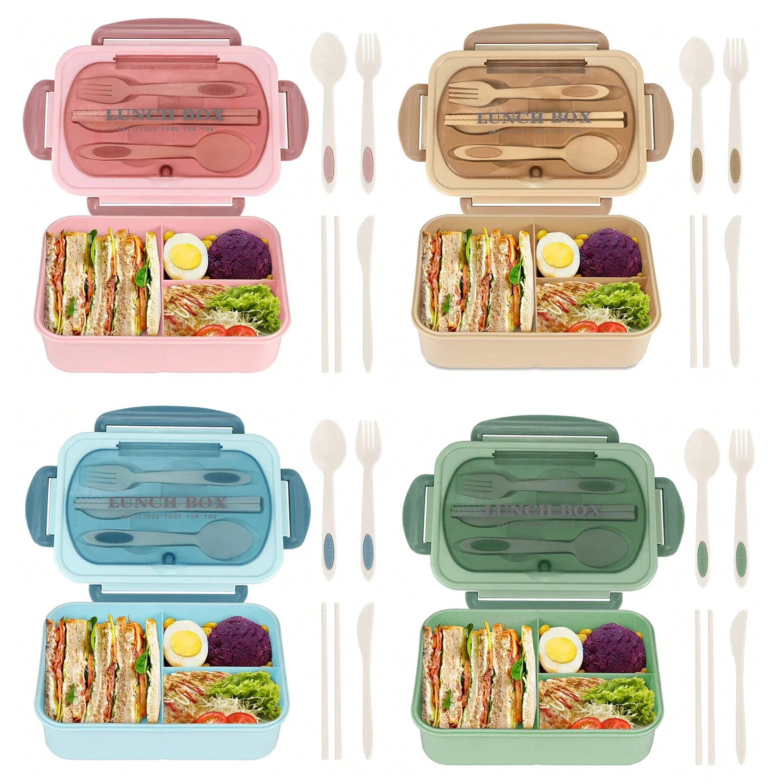 Adult Bento Box with 3 Compart - огляд і ціна Food Storage 30 Years