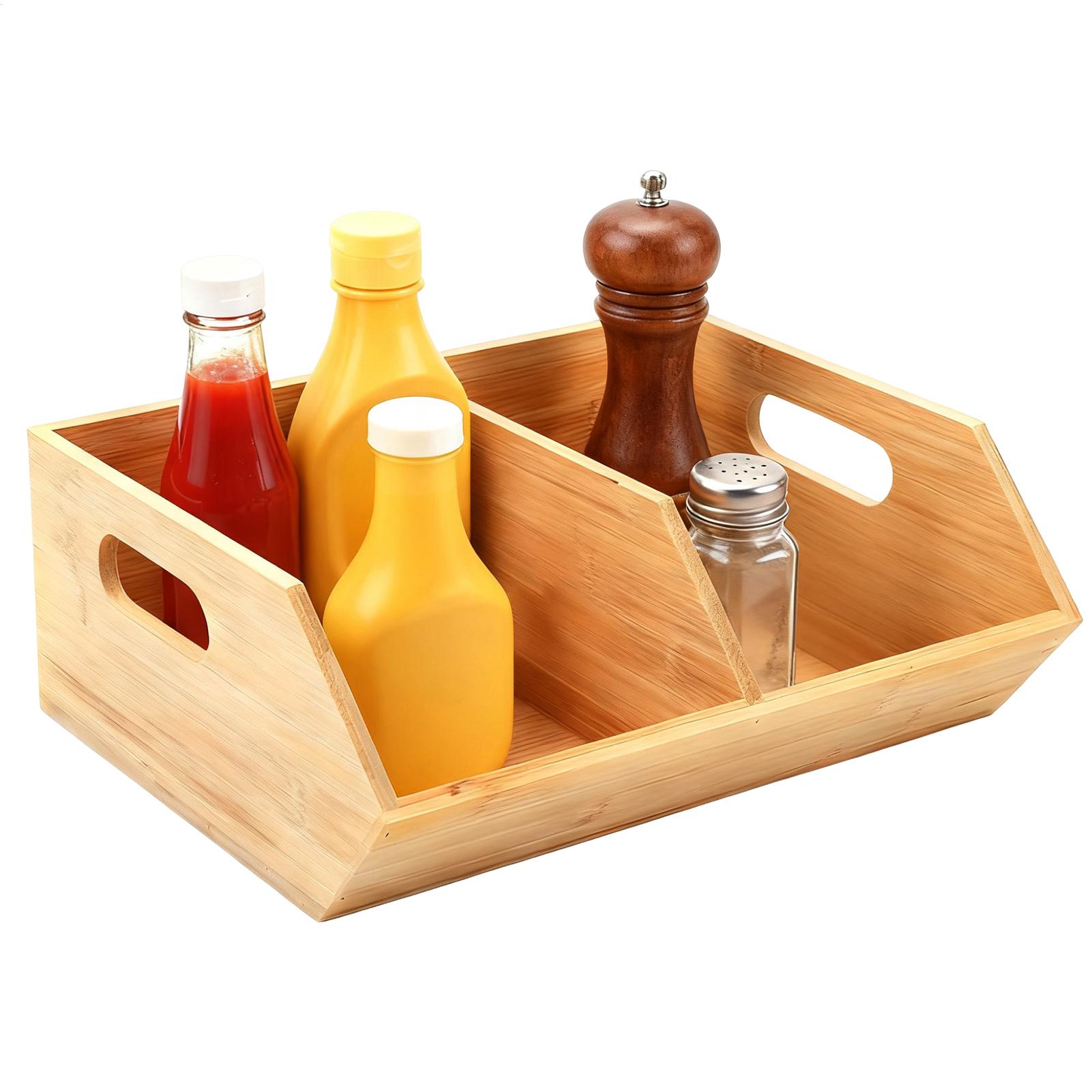 Pantry Storage Bins Wooden Con - огляд і ціна Stackable Pantry Bin