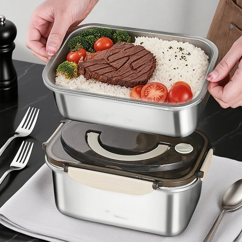 Large Capacity Bento Box  Stai - огляд і ціна Food Storage Box Stainless Steel