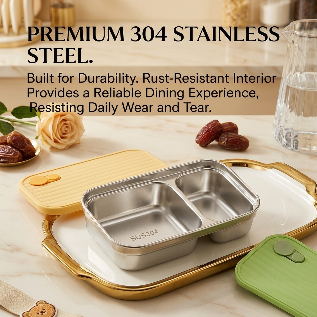 304 Stainless Steel Lunch Box  - огляд і ціна Food Storage 30 Years