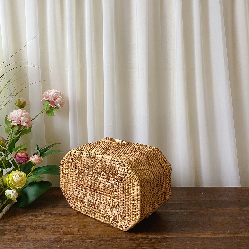 Kitchen Handwoven Rattan Stora - огляд і ціна Bread Box Bamboo