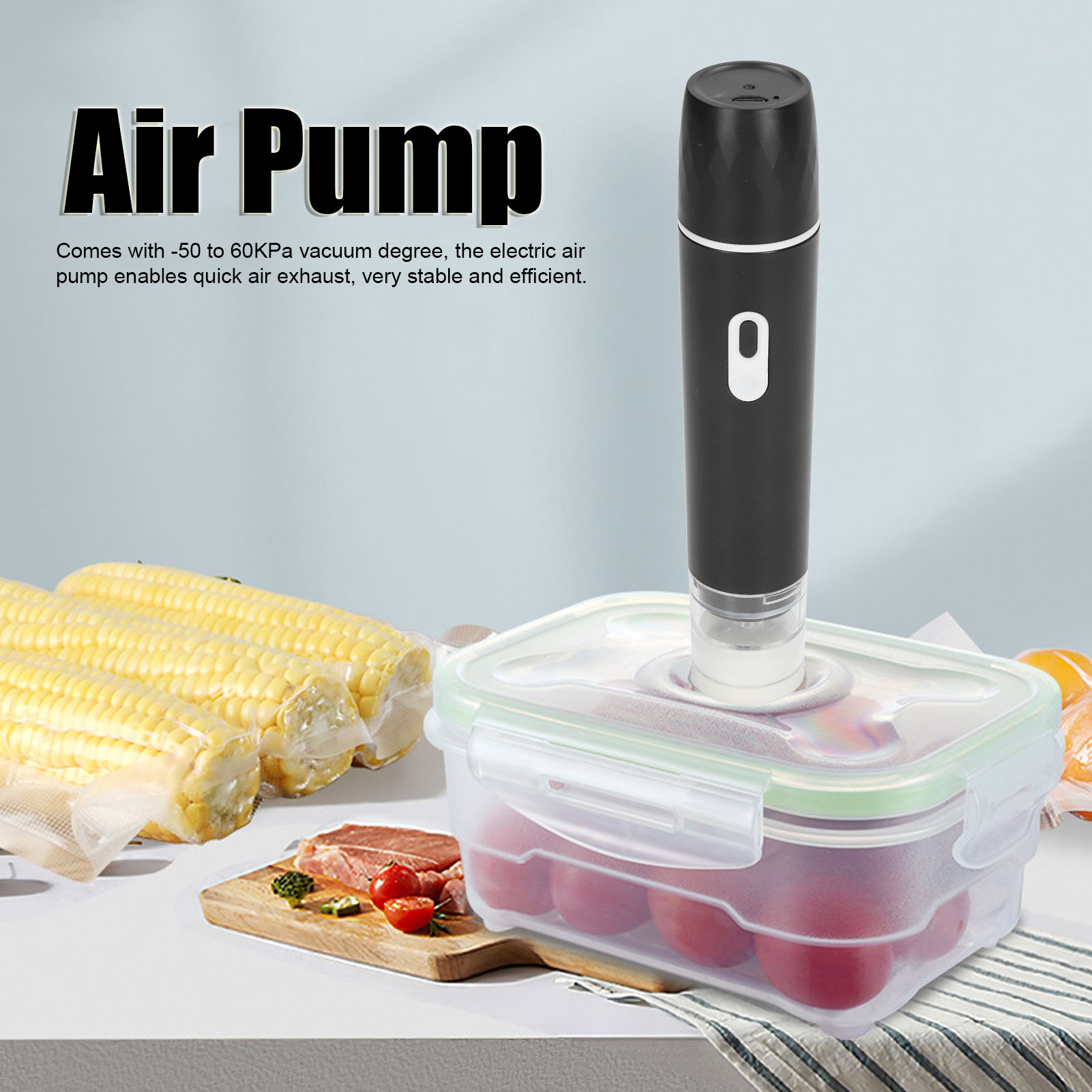 Electric Air Pump Handheld Vac - огляд і ціна Food Storage Vacuum Pump