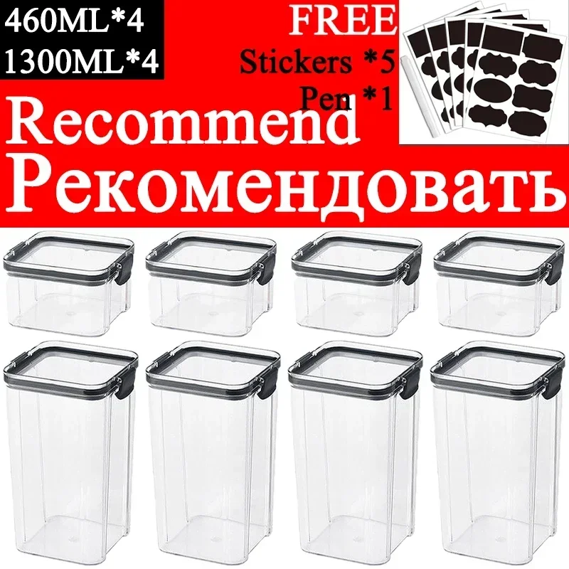 460-1800ml Sets Stackable Kitc - огляд і ціна Food Storage Stackable Containers