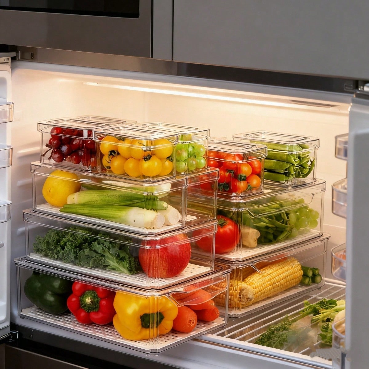 7 Pack Stackable Refrigerator  - огляд і ціна Stackable Pantry Bin