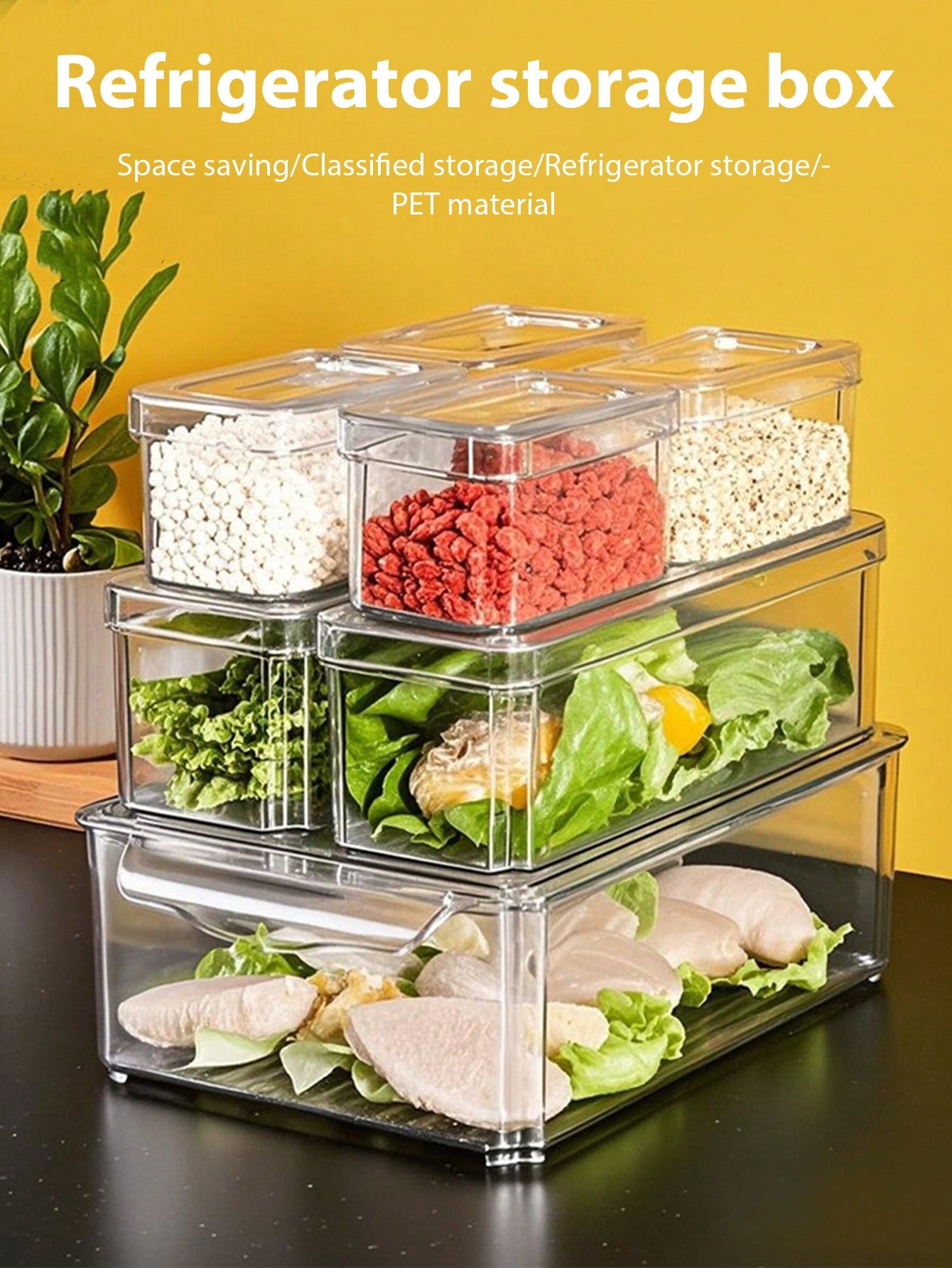 7 Pack Stackable Refrigerator  - огляд і ціна Stackable Pantry Bin