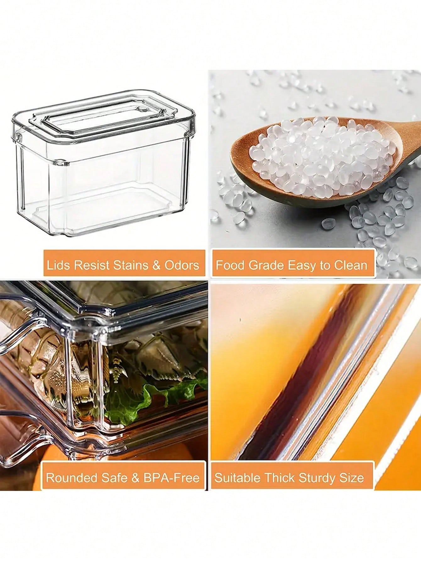 7 Pack Stackable Refrigerator  - огляд і ціна Stackable Pantry Bin