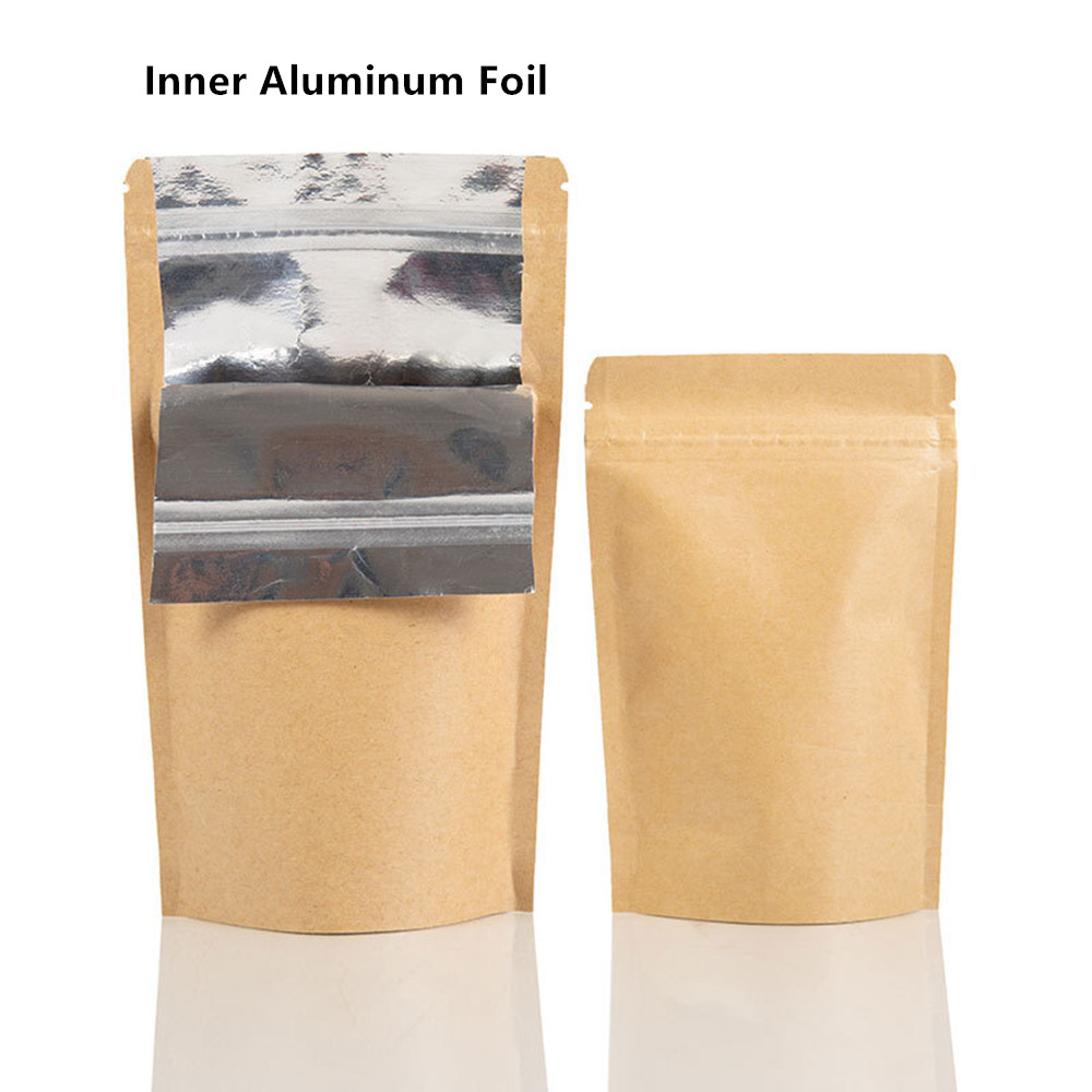 100pcs Resealable Brown Stand  - огляд і ціна Ziploc Food Storage