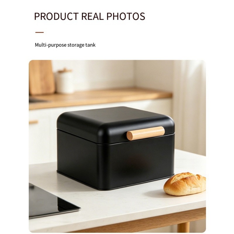 ABMI-High-Value Storage Box, S - огляд і ціна Bread Box Bamboo