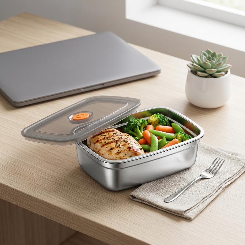 Stainless Steel Camping Lunch  - огляд і ціна Food Storage Box Stainless Steel