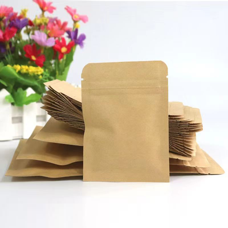 100Pcs Thick Flat Brown Kraft  - огляд і ціна Ziploc Food Storage