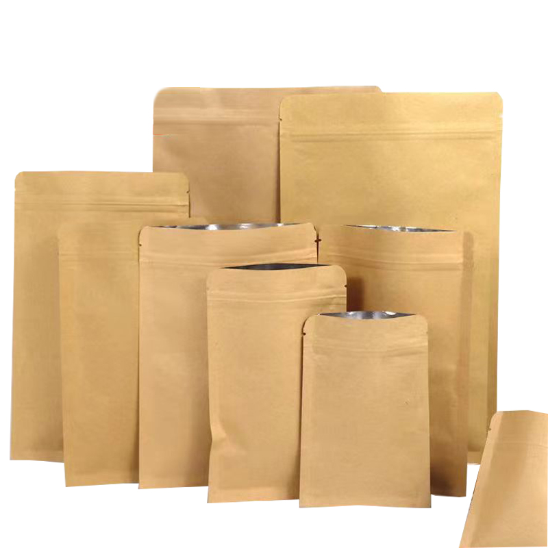 100Pcs Thick Flat Brown Kraft  - огляд і ціна Ziploc Food Storage