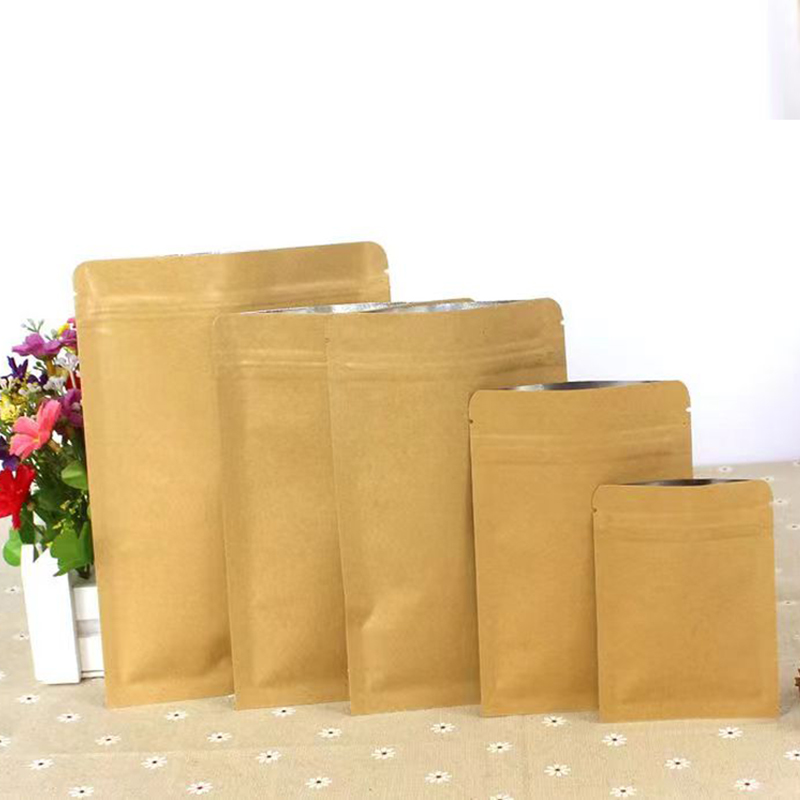 100Pcs Thick Flat Brown Kraft  - огляд і ціна Ziploc Food Storage