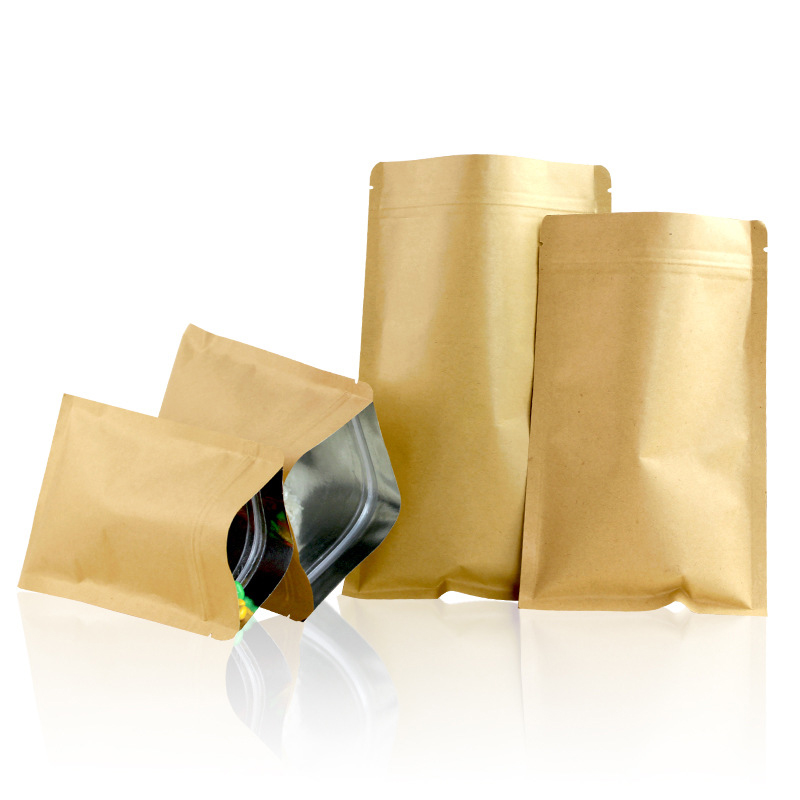 100Pcs Thick Flat Brown Kraft  - огляд і ціна Ziploc Food Storage