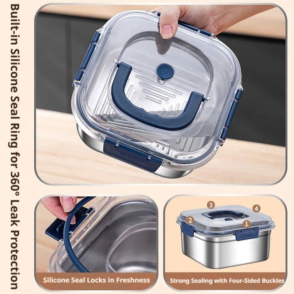 Stainless Steel Portable Lunch - огляд і ціна Food Storage Box Stainless Steel