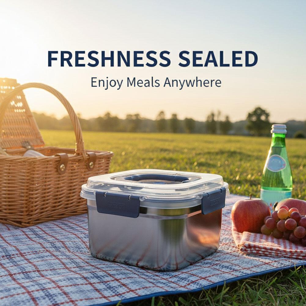 Stainless Steel Portable Lunch - огляд і ціна Food Storage Box Stainless Steel