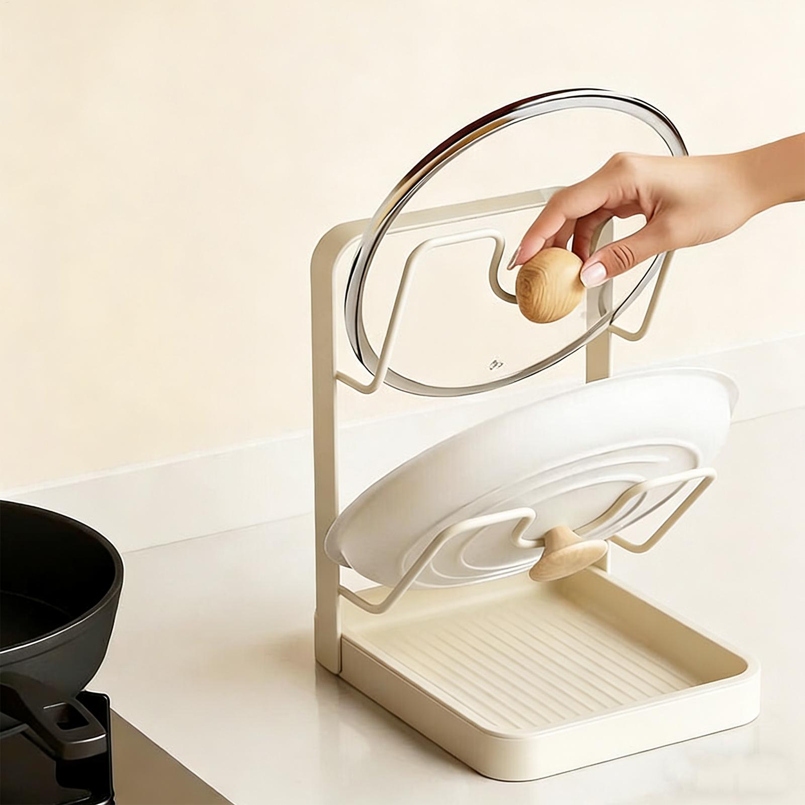 Pot Lid Organizer Anti-Slip Ki - огляд і ціна Food Storage Organiser